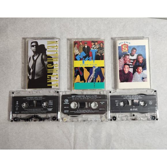 Mint Condition & Keith Sweat & Hi-Five Tested Cassette Lot (1990-1991) Pre-owned - Picture 3 of 5